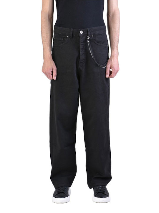 Pantaloni cu Croială Normală Negru