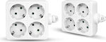 Geyer Power Strip 4 Positions White