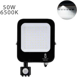 Aigostar Etanș Proiector LED 50W cu Senzor de Mișcare 6500K