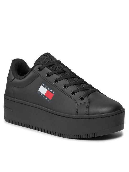 Tommy Hilfiger Tjw Femei Flatforms Sneakers NEGRU EN0EN02518-TJW