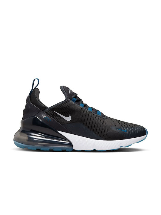 Nike Air Max 270 Ανδρικά Sneakers Anthracite / Industrial Blue / Λευκό / Metallic Silver