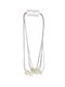 ForHome Tie-Back Rope made of Metal Silver-White 1pcs