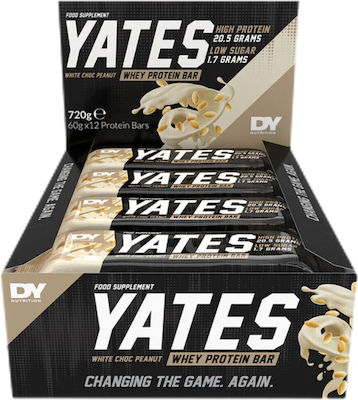 Dorian Yates Μπάρες με 20.5gr Πρωτεΐνης & Γεύση Λευκή Σοκολάτα 12x60gr