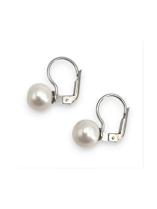 Earrings made of Silver with Pearls