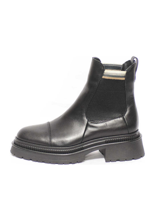 Leather Women's Chelsea Boots Black