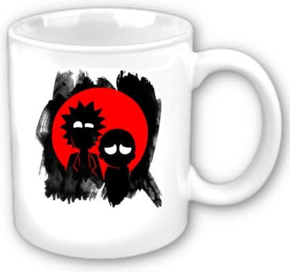 Rick Morty Tasse Keramik Weiß
