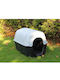 Dog House Plastic Outdoor Black 70x44x44cm