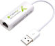Techly 107630 Αντάπτορας Δικτύου USB με Ενσύρματη Σύνδεση Ethernet