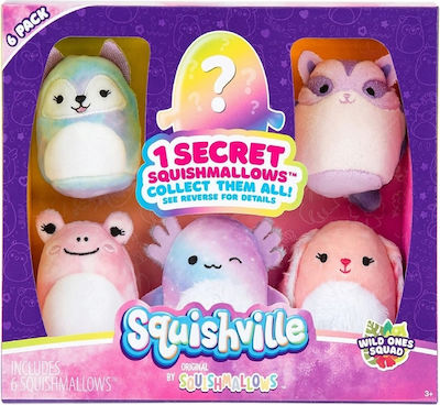 Jazwares Λούτρινο Squishville 6 Pack