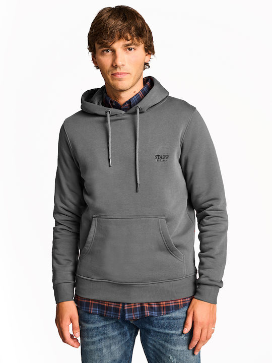 Staff Men's Sweatshirt with Hood Smoke