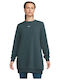 One Df Crew Tunic Mini Αθλητικό Φόρεμα Μακρυμάνικο Πράσινο