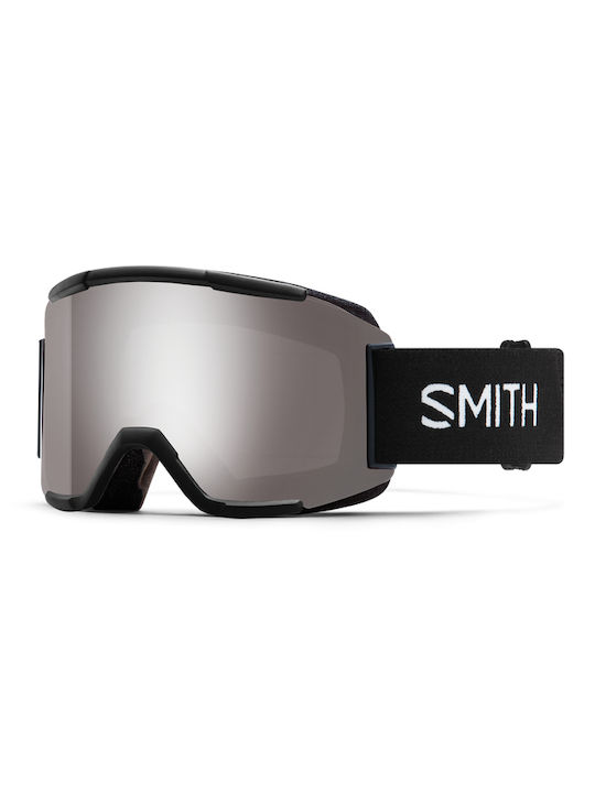 Smith Squad Μάσκα Σκι & Snowboard Ενηλίκων με Φακό Καθρέπτη σε Κόκκινο Χρώμα