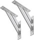 ML-Design Regalhalterungen Aluminium in Blau Farbe 240x240mm 2Stück 490009826