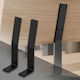 ML-Design Stainless Steel Shelf Brackets Blue 345x90mm 2pcs 490009801