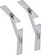 ML-Design Suporturi pentru rafturi din Aluminiu în Culoare Albastru 240x240mm 2buc 490009817