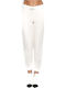 Women's Fabric Trousers Ecru