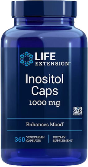 Life Extension Inositol 1000mg Special Food Supplement 360 Capsules