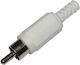 Plug RCA male 10pcs Silver (01.099.0135)