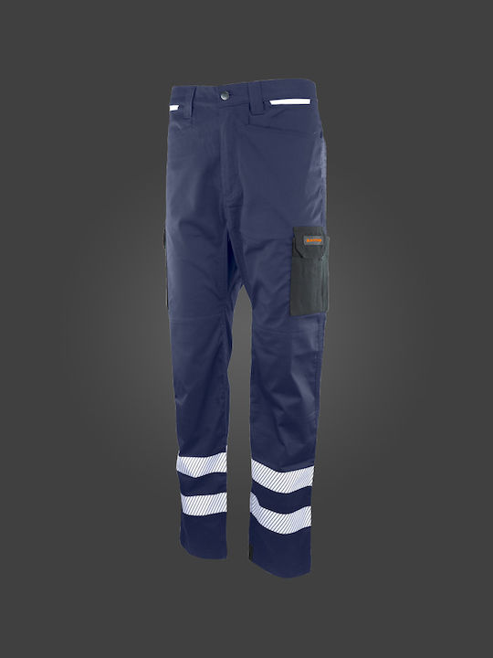 Avedo Reflektierend Arbeitshose Marineblau