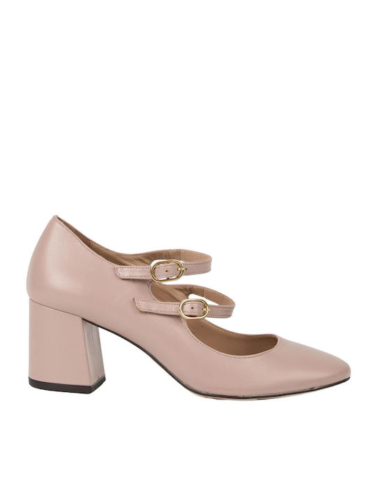 Mourtzi Leder Pumps Biscuit