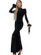 Maxi Dress for Wedding - Christening Black