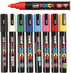 Posca Permanent Markers 2.5mm Black 8pcs