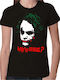 Joker Γυναικείο T-shirt Μαύρο