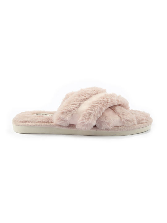 Fshoes Winter Women's Slippers in Pink color