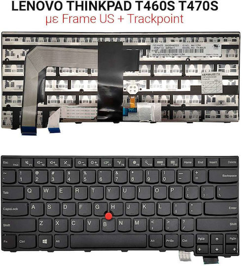 Keyboard for Thinkpad T460s English (US) Black (K669)