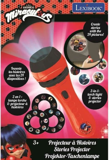 Lexibook Φακός Miraculous Προτζέκτορας Ιστοριών για 3+ Ετών