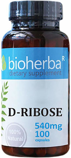 Bioherba D-Ribose 540 мг Специално Хранително Добавяне 100 Капсули