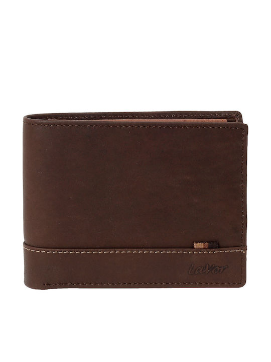 Lavor Leather Men's Wallet Cards with RFID Brown