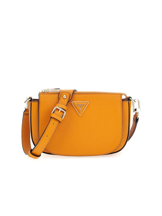 Guess Din piele Geantă de damă Crossbody Portoc...