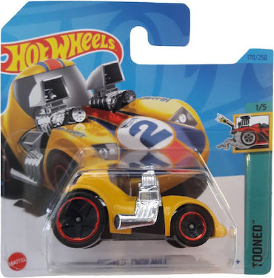 Hot Wheels Tooned Car Tooned Twin Mill Yellow for 3++ Years