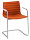 Armchair Visitor Kanvas in Orange Color 57x48x79cm 1pcs