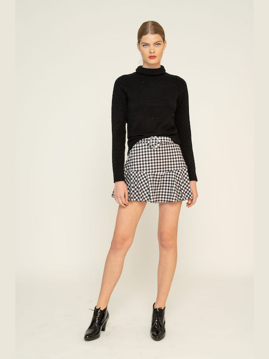 E-shopping Avenue Skirt Checked in Black color