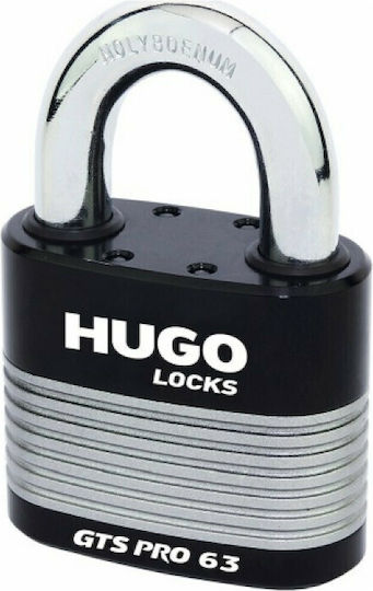 Hugo Locks Gts Pro 50 Λουκέτο Πέταλο με Κλειδί 50mm