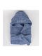 Borea Kids Hooded Bathrobe Blue
