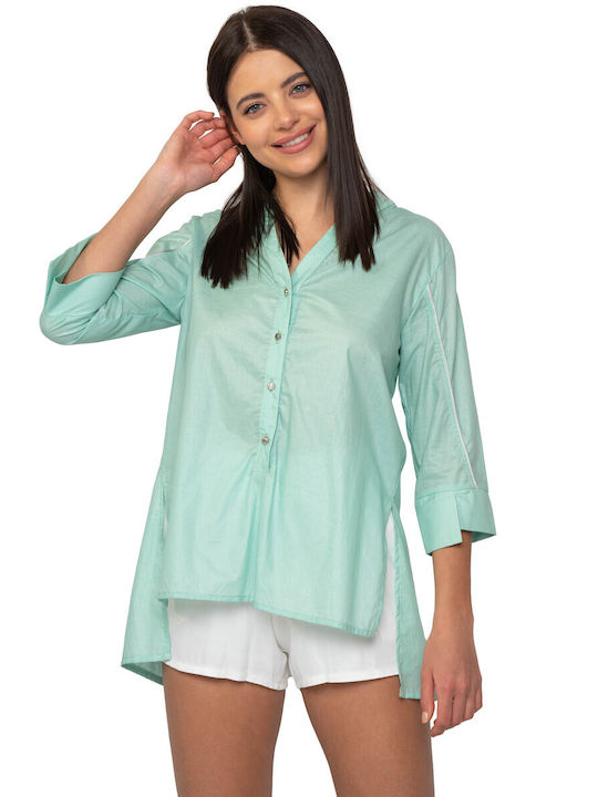 E-shopping Avenue Women's Blouse Long Sleeve Green