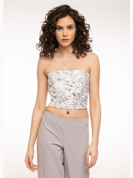 E-shopping Avenue Γυναικεία Μπλούζα Off-Shoulder WHITE