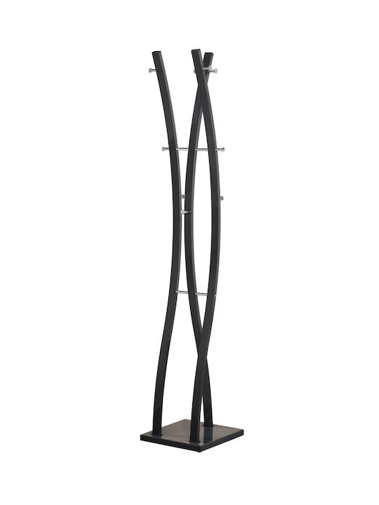 Diommi Metallic Coat Rack Black x50x179cm