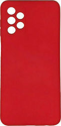 Samsung Soft Umschlag Rückseite Silikon Rot (Galaxy A52 / A52s)