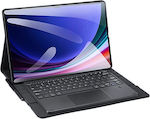 Klappdeckel mit Tastatur Englisch US Schwarz (Galaxy Tab S9 Ultra) EDA005253303A