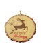 Eurolamp Christmas Wooden Reindeer Ornament 9cm