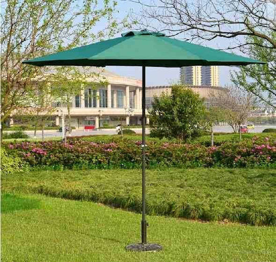 Quadratischer Aluminium-Garten- und Terrassen-Sonnenschirm Grün 1,4x1,4m