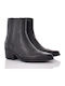 Selena Leder Stiefeletten Damen Schwarz