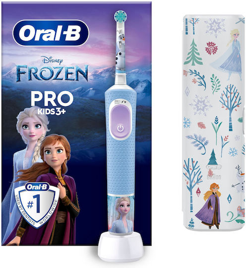 Oral-B Vitality Pro Детска Електрическа Четка За Зъби С Таймер За 3+ Години Frozen Със Защитен Калъф За Пътуване
