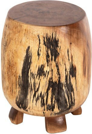 Hocker Für das Wohnzimmer Hölzernes Bozzo Natural 34x34x46cm