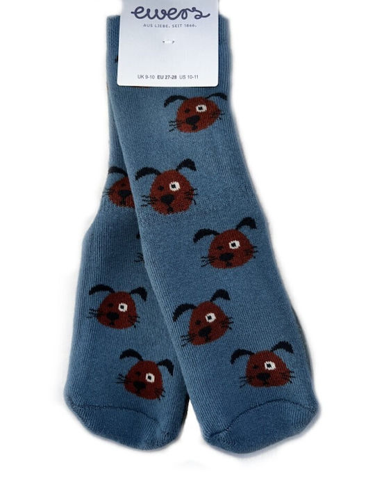 Ewers Kinderstrümpfe Hausschuh-Socken Χρώμα μπλε