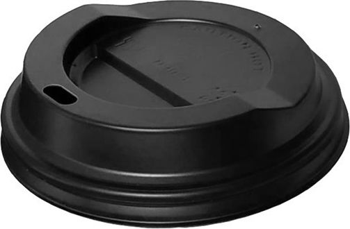 Ready Capace de Pahare de Unică Folosință Capacul Sip Lid în culoarea Negru (200buc)
